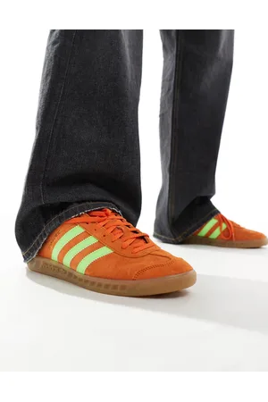 adidas Hamburg trainers in orange and yellow