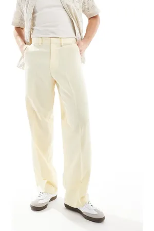 ASOS Smart wide leg trousers in dusty