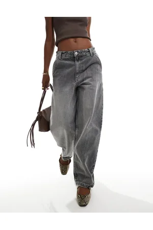 Bershka Baggy skater jeans in dirty