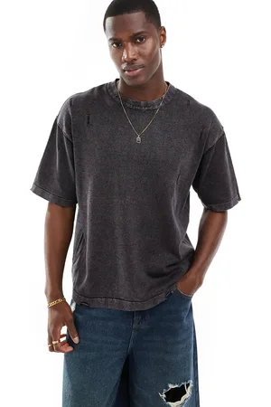 Bershka T-shirt in washed