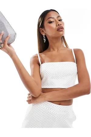 Lavish Alice Crystal embellished bralet in