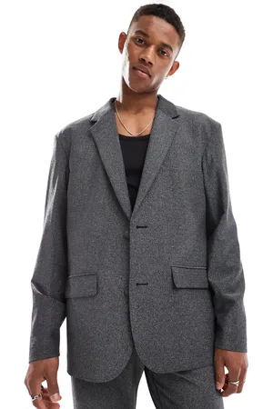 ASOS Oversized shimmer suit jacket in
