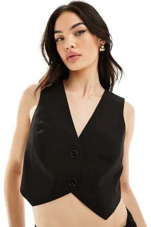 ASOS Cropped tailored waistcoat in
