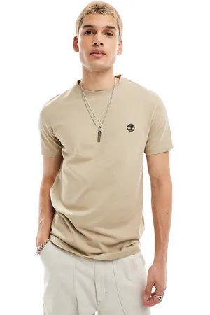 Timberland Dunstan small logo t-shirt in beige
