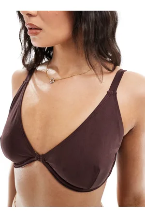 Cotton On Cotton On balconette bra bikini top in shimmer
