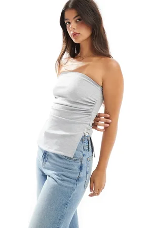 Bershka Longline bandeau top in