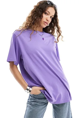 Monki Oversized t-shirt in lilac