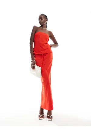 ASOS Tie waist maxi skirt co-ord in