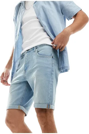 Lee 5 pocket regular fit denim shorts in lake rain light wash