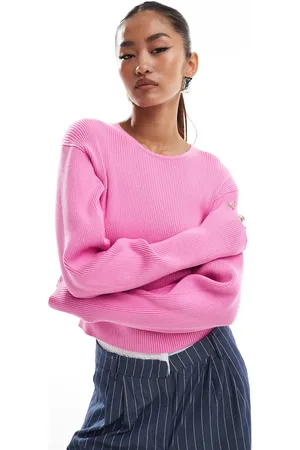 & OTHER STORIES Knitted fitted sweater with sculptural sleeves in