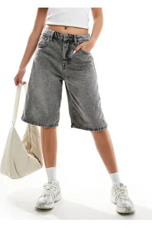 Stradivarius STR denim jort in dark washed