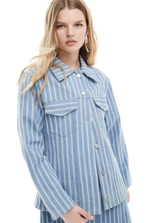 Ghospell Relaxed jacket co-ord in stripe