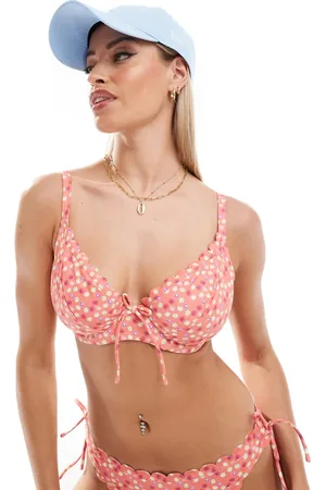 Peek & Beau Fuller Bust bikini top in floral print