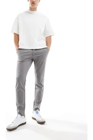 Only & Sons Smart tapered fit trouser in light
