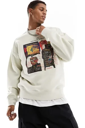 Cotton On Cotton On Basquiat art print relaxed sweatshirt in ecru