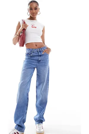 ASOS ASOS DESIGN Tall mid rise straight jean in bromo