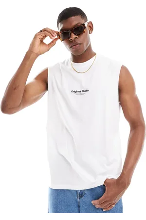 JACK & JONES Oversized vest with chest logo in