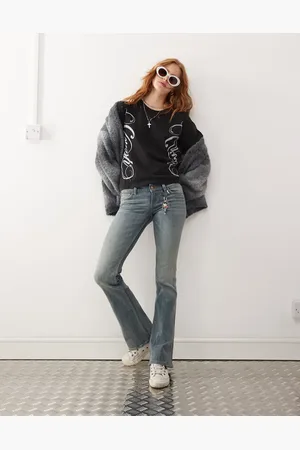 Cheap Monday Booty Bei stretch low rise bootcut jeans in puddly tinted wash