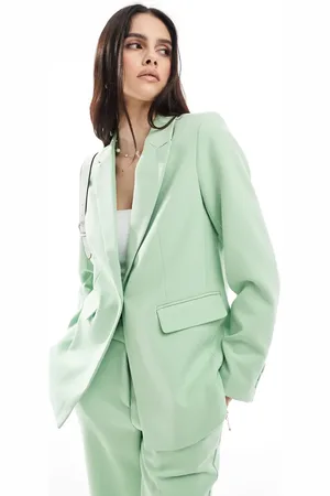 Y.A.S Tailored blazer co-ord in quiet - LGREEN
