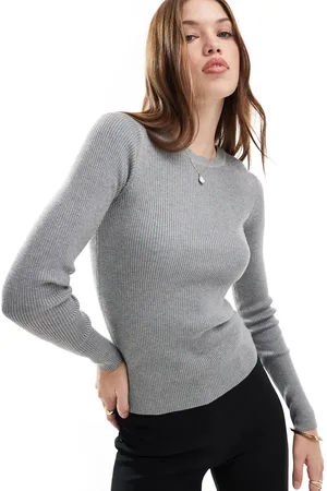 New Look Crew neck knitted top in mid