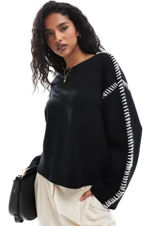 Y.A.S Contrast stitch detail jumper in