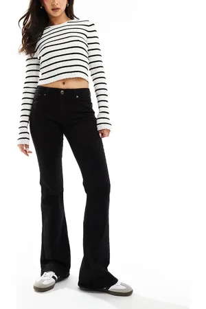 Bershka High waisted flared jeans in