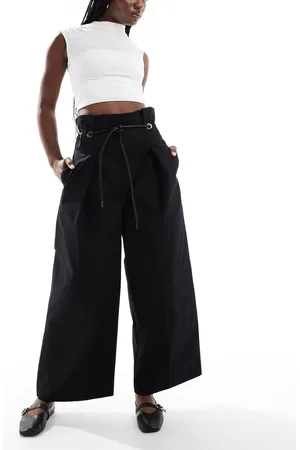 ASOS Paperbag waist belted trouser in