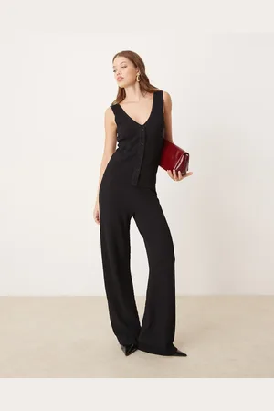 Pretty Lavish Crochet flare trouser co-ord in