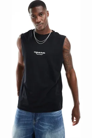 JACK & JONES Oversized vest with chest logo in