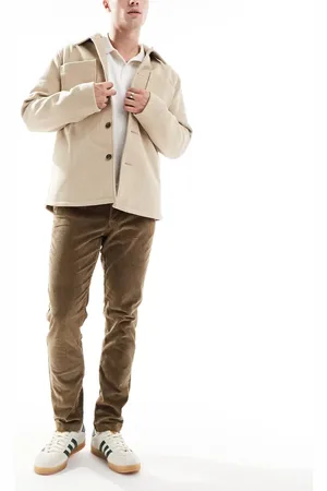 JACK & JONES Slim cord trouser in beige
