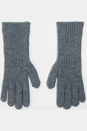 ASOS Ribbed gloves with long cuff in