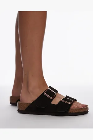 Birkenstock Unisex Arizona sandals in mocca suede