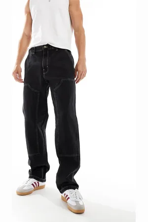 Dickies Madison baggy fit double knee denim jeans in washed