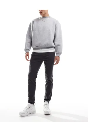 Only & Sons Tapered fit belted cargo trouser in dark