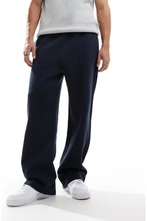 ASOS Wide leg joggers with pin tuck detail in
