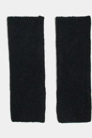 Pieces® Knitted arm warmers in