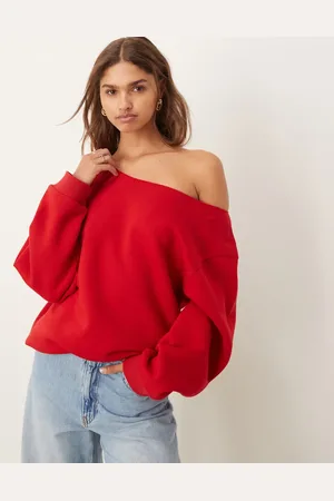 ASOS Relaxed off shoulder sweat in