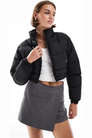 Brave Soul Cropped puffer jacket in