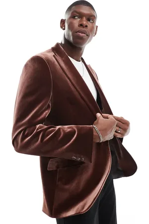 ASOS Slim fit velvet blazer in