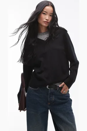 ARKET Merino wool sweater with v-neck in