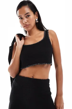 & OTHER STORIES Co-ord wool blend knitted boucle bralette in