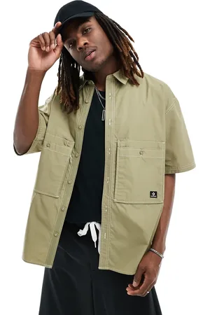 Converse Woodmark utility shirt in khaki