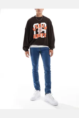 JJ Luke slim fit jeans in mid wash