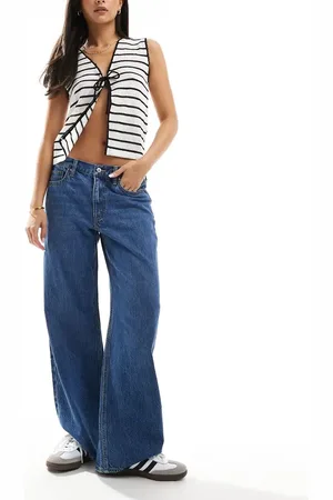 Abercrombie & Fitch Ultra loose low rise jean in mid