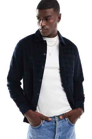 Farah Liebling cord check longsleeve shirt in