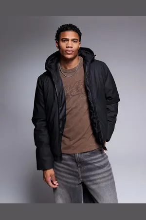 ASOS Rubberised puffer jacket in