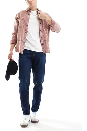ASOS Tapered fit stretch jeans in dark wash