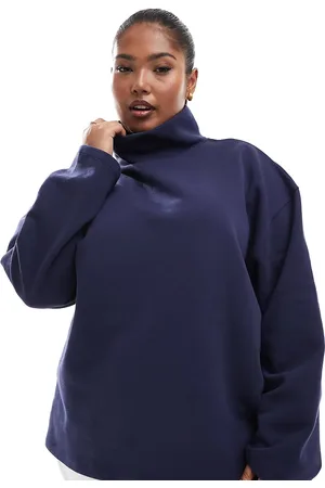 ASOS ASOS DESIGN Curve funnel neck sweatshirt in