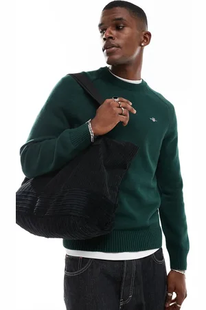 GANT Casual cotton knit jumper with logo in dark