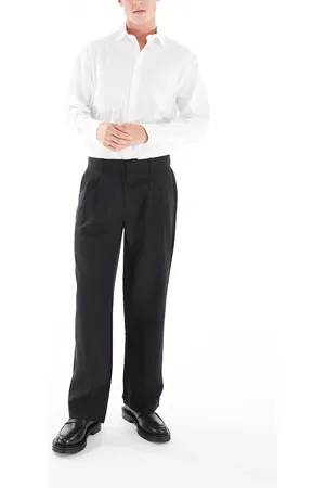 JACK & JONES Bill wide fit pleat front smart trouser in